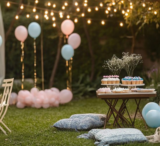 beautifully-decorated-backyard-garden-gender-reveal-party-festive-atmosphere-pastel-tones